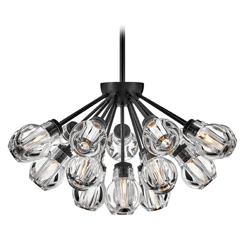 Fredrick Ramond Elise Black LED Chandelier