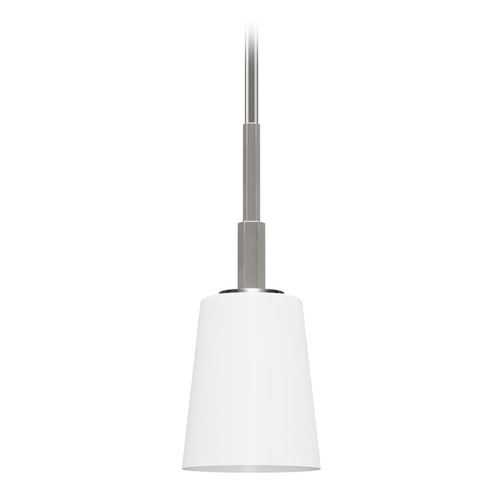 Hunter Fan Company Nolita Brushed Nickel Mini-Pendant Light with Conical Shade