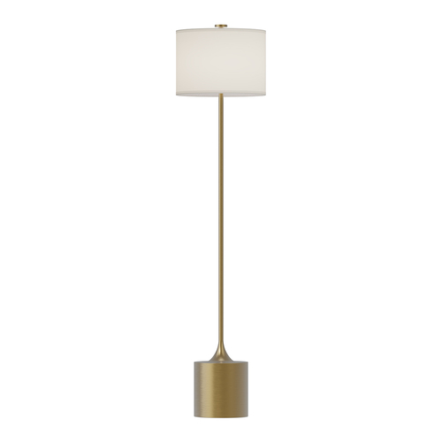 Alora Lighting Alora Lighting Issa Brushed Gold Floor Lamp with Drum Shade FL418761BGIL