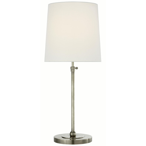 Visual Comfort Signature Collection Visual Comfort Signature Collection Bryant Antique Nickel Table Lamp with Cylindrical Shade TOB3260AN-L