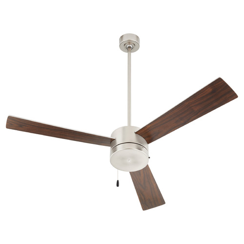 Oxygen Allegro Satin Nickel Ceiling Fan Without Light
