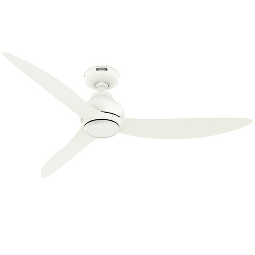 Hunter Fan Company Mazzini Matte White Ceiling Fan Without Light