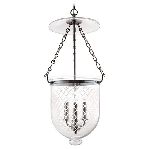 Hudson Valley Lighting Hampton Pendant in Historic Nickel by Hudson Valley Lighting 254-HN-C2