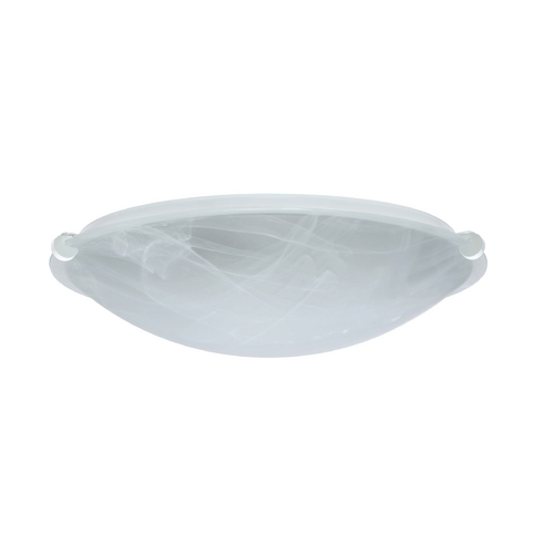 Flushmount Light Marble Glass White by Besa Lighting