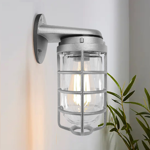 Vaporproof Glass Globe Cast Guard with Wall Mount Bracket by RAB Electric Lighting