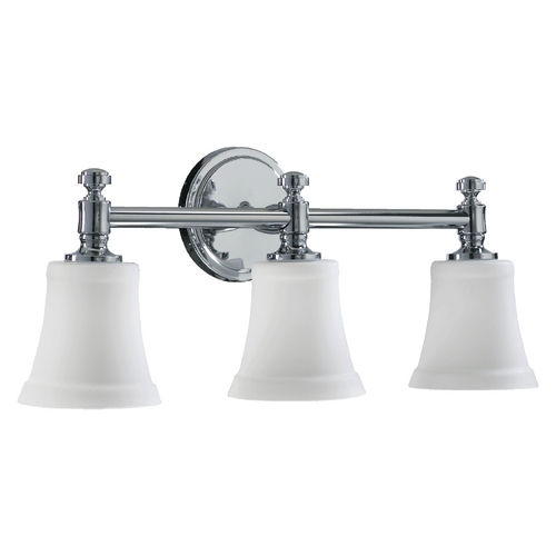 Chrome Bathroom Light by Quorum Lighting