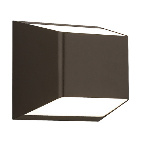 Visual Comfort Modern Collection Ebb Antique Bronze LED Outdoor Wall Light