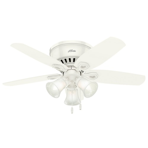 Hunter Fan Company 42-Inch Hunter Fan Builder Low Profile Ceiling Fan inSnow White by Hunter Fan Company 51090