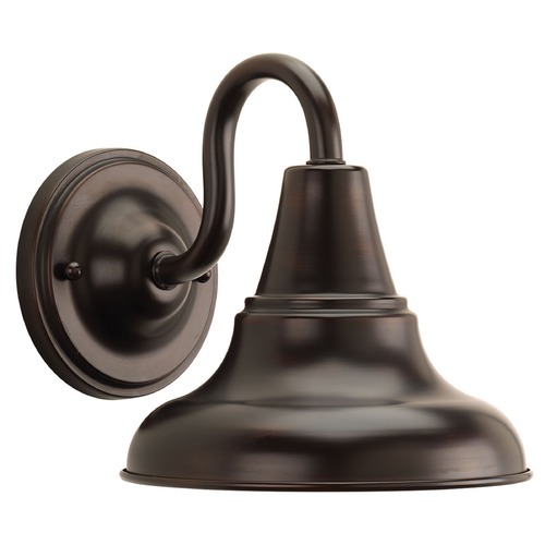 District LED Outdoor Barn Light in Bronze by Progress Lighting