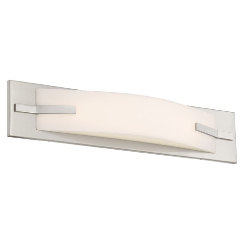Bow Brushed Nickel LED Bathroom Light by Nuvo Lighting