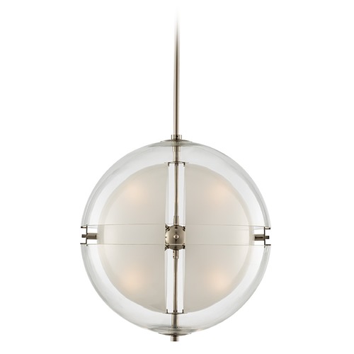 Sussex 14-Inch Pendant in Polished Nickel by Kalco Lighting