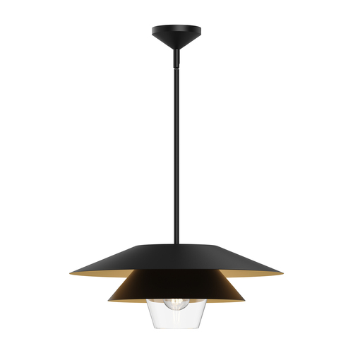 Alora Lighting Alora Lighting Tetsu Matte Black Pendant Light with Conical Shade PD475120MBCL