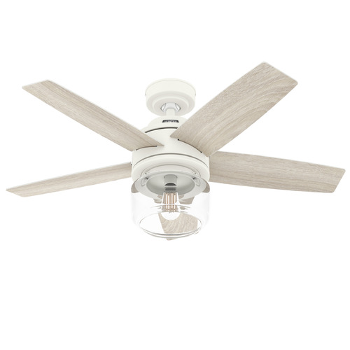 Hunter Fan Company Margo Textured White LED Ceiling Fan with Light