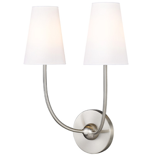 Z-Lite Z-Lite Shannon Brushed Nickel Sconce 3040-2S-BN