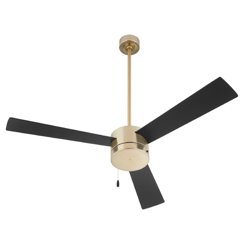 Oxygen Allegro Aged Brass Ceiling Fan Without Light