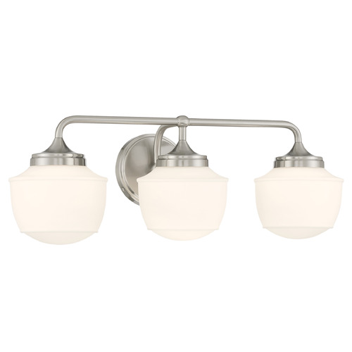 Cornwell 3-Light Vanity Light in Brushed Nickel by Minka Lavery