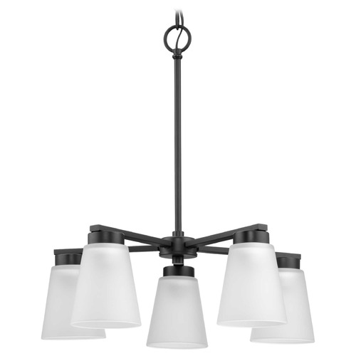 Progress Lighting Tanner Matte Black Mini-Chandelier