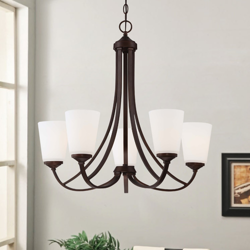 Overland Park 5-Light Vintage Bronze Chandelier by Minka Lavery