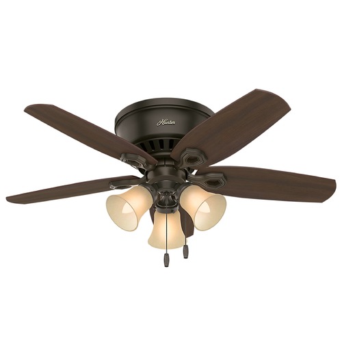 42-Inch Hunter Fan Builder Low Profile Ceiling Fan in New Bronze by Hunter Fan Company