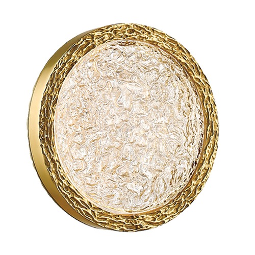 Bottega 10-Inch Polished Brass LED Sconce by Avenue Lighting