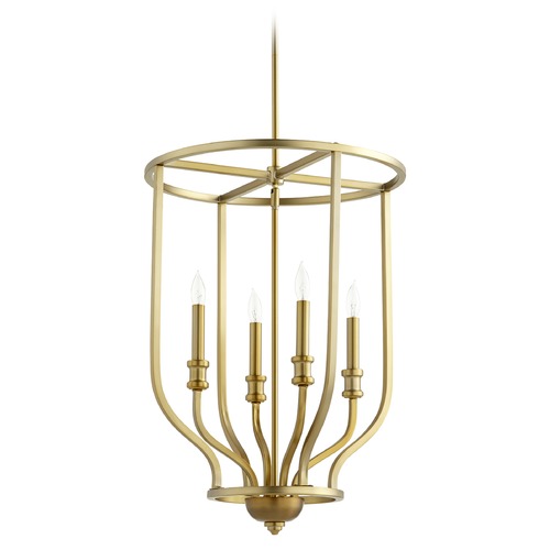 Quorum Lighting Richmond Aged Brass Pendant by Quorum Lighting 6711-4-80