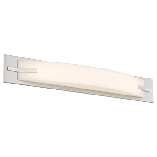 Bow Brushed Nickel LED Bathroom Light by Nuvo Lighting
