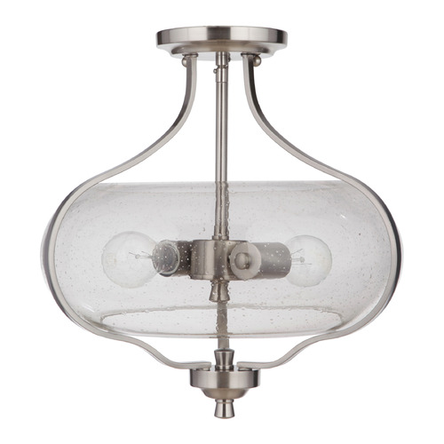 Craftmade Lighting Serene Brushed Polished Nickel Semi-Flush Mount by Craftmade Lighting 49952-BNK