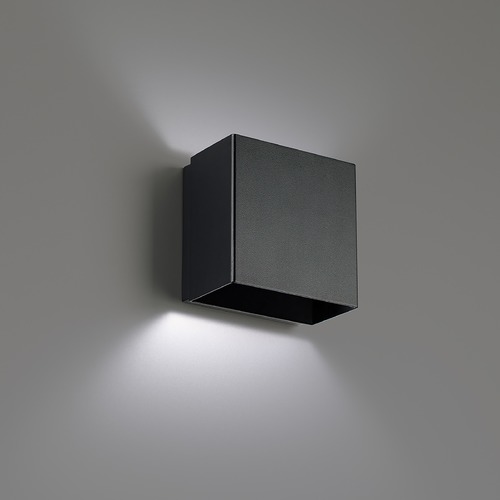 WAC Lighting Boxi 5-Inch LED Wall Sconce in Black 3CCT 3000K by WAC Lighting WS-45105-30-BK