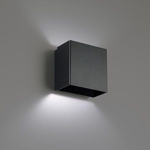 Boxi 5-Inch LED Wall Sconce in Black 3CCT 3000K by WAC Lighting