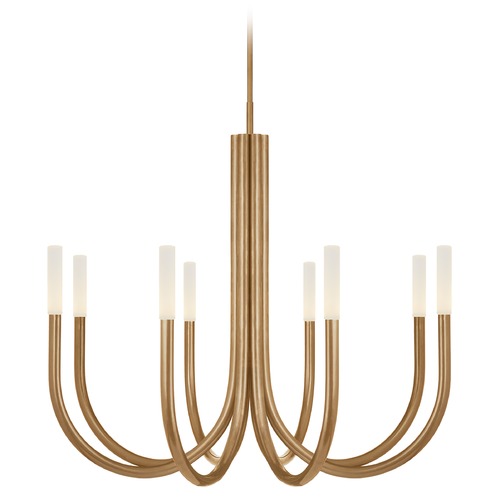 Visual Comfort Signature Collection Kelly Wearstler Rousseau Chandelier in Antique Brass by Visual Comfort Signature KW5581ABEC