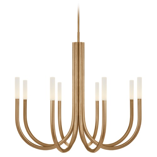 Kelly Wearstler Rousseau Chandelier in Antique Brass by Visual Comfort Signature