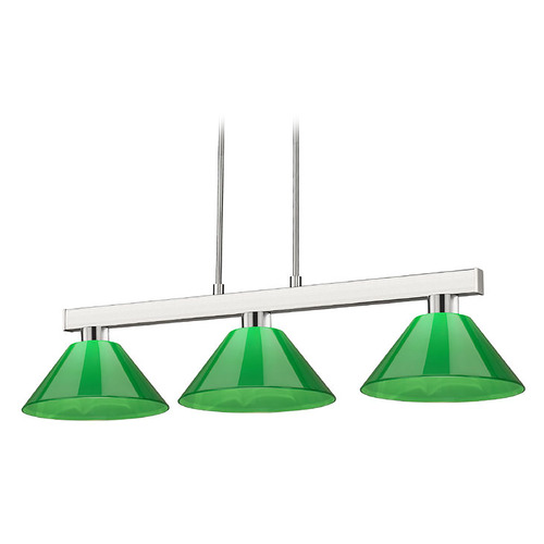Cobalt Brushed Nickel Billiard Light by Z-Lite