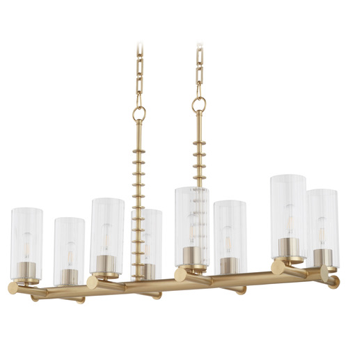 Quorum Lighting Juniper Aged Brass Linear LIght by Quorum Lighting 651-8-80