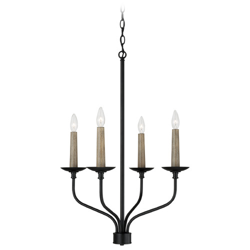Capital Lighting Wilder Matte Black Chandelier