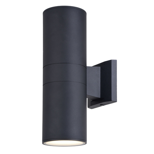 Chiasso Textured Black LED Outdoor Wall Light by Vaxcel Lighting