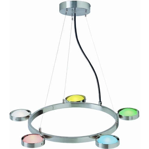 Sherbet Pendant in Silver by Lite Source Lighting