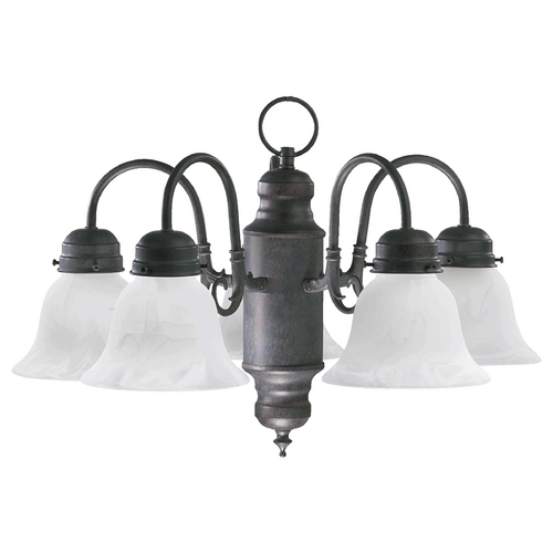 Quorum Lighting Toasted Sienna Mini-Chandelier by Quorum Lighting 6429-5-44