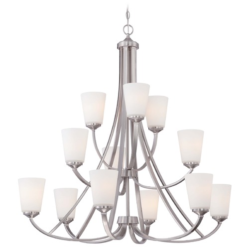 Overland Park Brushed Nickel Chandelier by Minka Lavery