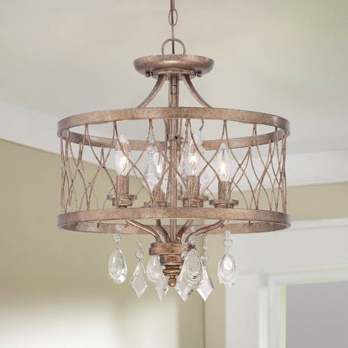 West Liberty Olympus Gold Semi-Flush Mount by Minka Lavery