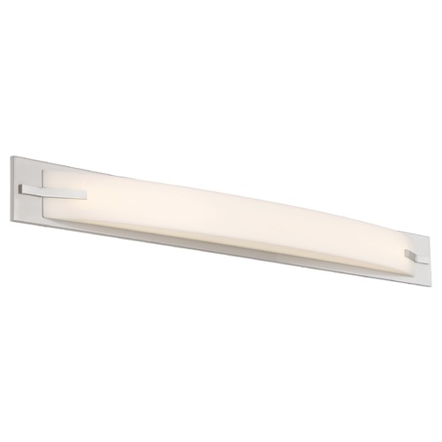 Bow Brushed Nickel LED Bathroom Light by Nuvo Lighting