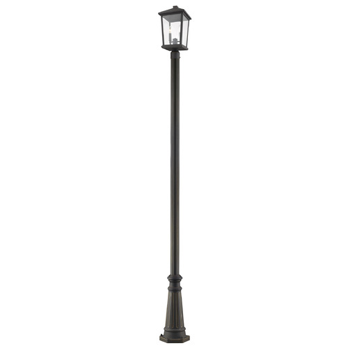 Z-Lite Beacon Oil Rubbed Bronze Post Light by Z-Lite 568PHBR-519P-ORB