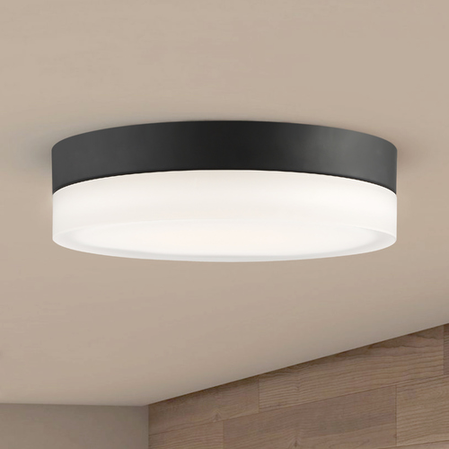 Pi Black LED Flush Mount by Nuvo Lighting