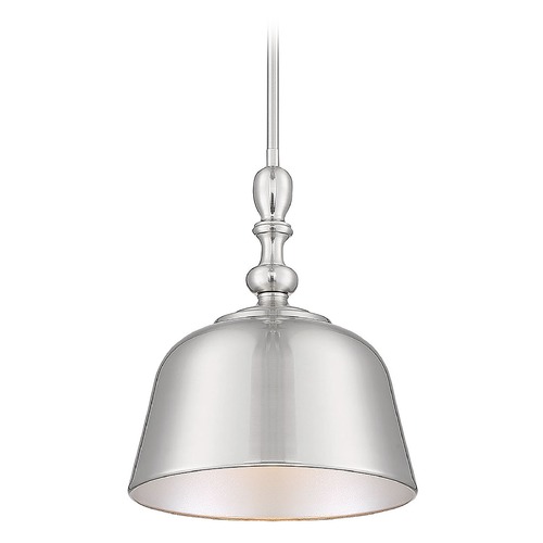 Savoy House Savoy House Lighting Berg Satin Nickel Pendant Light with Bowl / Dome Shade 7-3751-1-SN