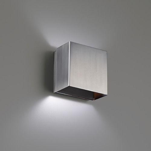 Boxi 5-Inch LED Wall Sconce in Brushed Nickel 3CCT 3000K by WAC Lighting