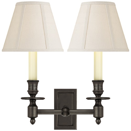 Visual Comfort Signature Collection Studio VC French Library Sconce in Bronze by Visual Comfort Signature S2212BZL