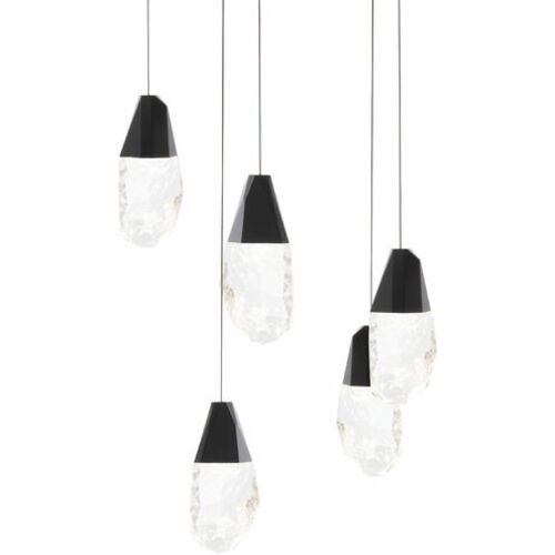 Martini 5-Light LED Chandelier in Black by Schonbek Beyond