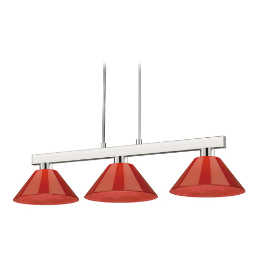 Cobalt Brushed Nickel Billiard Light by Z-Lite