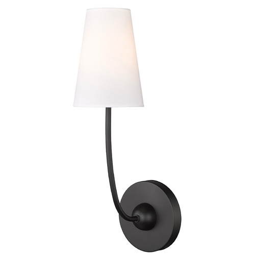 Z-Lite Shannon Matte Black Sconce