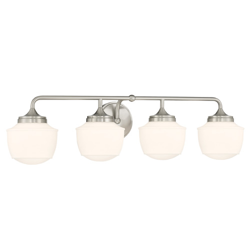 Cornwell 4-Light Bath Light in Brushed Nickel by Minka Lavery