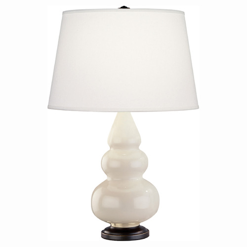 Robert Abbey Lighting Robert Abbey Lighting Small Triple Gourd Bone / Deep Patina Bronze Table Lamp with Empire Shade 274X